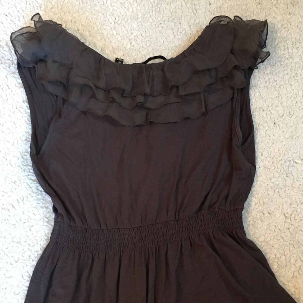 Nordstrom Ruffled Grey Blouse - Picture 4 of 4